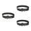 3Pièces Ceintures Studs Punk En Cuir PU Noir À Crâne Ajustable 10