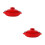 2Pcs Red Ceramic Soup Pot Casserole with Lid for Home Use 7