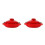 2Pcs Red Ceramic Soup Pot Casserole with Lid for Home Use 8