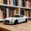 Hypercar väckarklocka LED-display vit 2