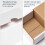 Caixas de papelão pretas para envio postal, 9x6x4 polegadas, pacote com 50 unidades. 3