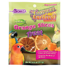 Tropical Carnival Natural Orange Slices Pet Bird Treats - Plastry Pomarańczy - Naturalna Witamina C  Dla Wszystkich Papug 21G