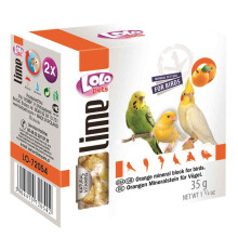 Lolo Pets Lolo Line - Wapienko Kostka Pomarańczowa Wapienna Z Muszlami- Dla Papug 35G