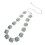 4Pièces Ceintures Métal Vert Turquoise Mode Pour 3