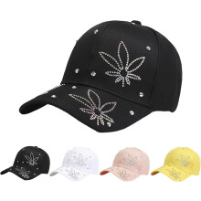 Dámska bling kamienková motýľová baseballová čiapka s nastaviteľným hip hopovým klobúkom, outdoorová ležérna trendy slnečný klobúk