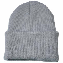 Unisex voľná pletená čiapka Hop Cap, teplá zimná lyžiarska čiapka, baseballové čiapky, sivá