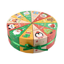 12 boîtes cadeaux de Noël à monter soi-même, calendrier de l'Avent réutilisable, coffret de compte à rebours des fêtes pour les cadeaux de