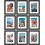 Picture Frames Set of 9 Black Engineered Wood 6x8 1