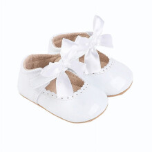 Itsun Baby Shoes,Infant Baby Girls Shoes Non-Slip Rubber Sole Slippers Princess Dress Wedding Shoes Newborn Crib Shoes First Shoes White 0-6 Months