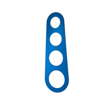Outil de mesure pour spaghettis en acier inoxydable – Règle à portionner pour pâtes italiennes, bleue, compatible avec les cuiseurs à pâtes