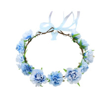Couronne de fleurs artificielles style bohème pour Pâques, bandeau, accessoire de coiffure floral pour femme, accessoire de mariée, couronne de