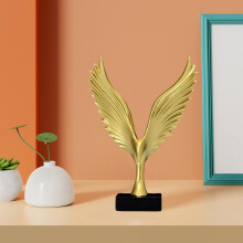 Statue d'aigle/d'ange en résine, sculpture artisanale, objet de collection Feng Shui pour bureau ou chambre, 10,5 x 3 x 15 cm ou 7 x 3 x 15 cm