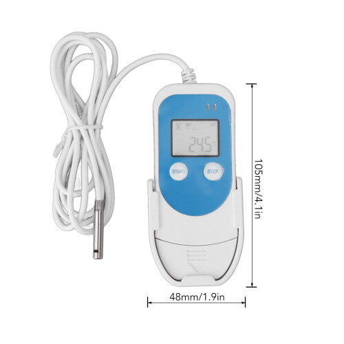 Digital Temp Humidity Logger W/ USB, Accurate Data Recording For Refrigerated Transport Storage