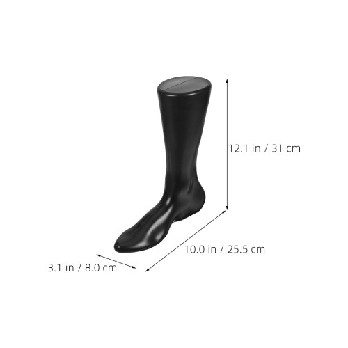 Minimalistisch Zwart Plastic Voet Sock Display Stand 2