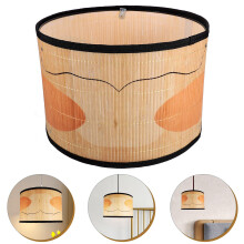 Abat-jour rétro en bambou LEDMOMO1 pour lampes de table et éclairage
