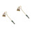 2St Multi Kleuren Kaarsuitblusser Van Zinklegering Met Elegant Design 5