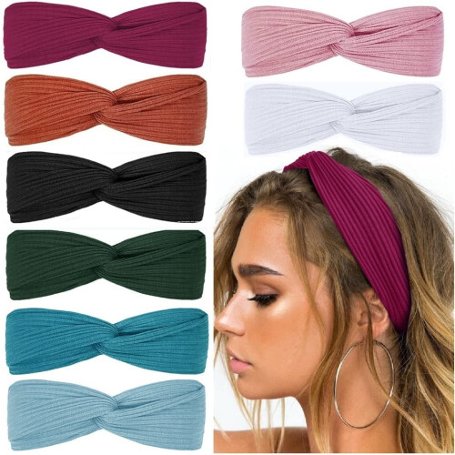 Κορδέλες μαλλιών Boho Twist με κόμπους για γυναίκες – Ελαστικές, αντιολισθητικές,