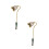 2St Multi Kleuren Kaarsuitblusser Van Zinklegering Met Elegant Design 8