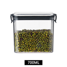 Bocaux carrés extra larges et hermétiques pour conserver les aliments (sucre, farine, céréales, riz) – Boîte de conservation transparente