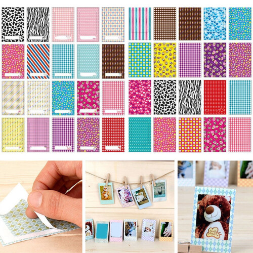 20 τεμάχια αυτοκόλλητα φωτογραφιών κάμερας 6x9cm διακόσμηση για Polaroid Instax Mini