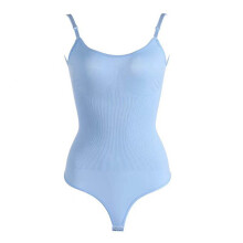 Sømløs bodysuit for magekontroll med justerbare stropper for dame, full støtte for bysten – kompatibel med heldagsbruk