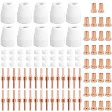 Juego de 100 consumibles para cortadora de plasma PT-31, compatible con la antorcha PT-31.