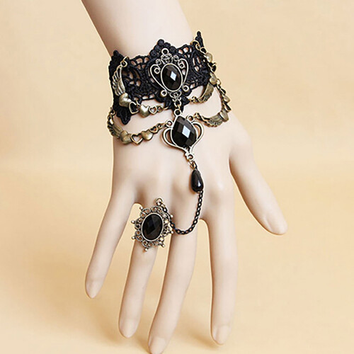 Opvise Hand Chain Πρακτικό γυναικείο βραχιόλι δαχτυλιδιών από κράμα αλουμινίου για