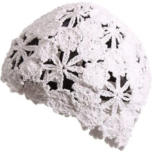 Mäkká háčkovaná čiapka Beanie pre ženy, dámy, dievčatá, jednofarebná béžová pletená výrezová čiapka s lebkou