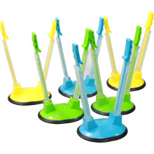 Set van 6 Ziploc-diepvrieszakjes met rek – Gemakkelijk schenken, geen morsen, willekeurige kleur