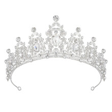 Glamorous Rhinestone Princess Headpiece for Women & Girls – Bridal, Quinceanera, Prom, Party | Metal Base | Compatible with Standard Hair