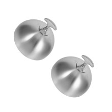 FRCOLOR Raindrops Lot de 2 cloches Ă steak en acier inoxydable pour restaurant, plat de service, accessoire pour assiettes et plats.