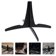 Support de clarinette détachable en plastique noir avec base antidérapante protégeant l'instrument des rayures et des dommages
