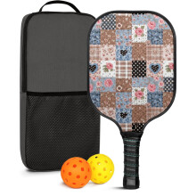 Pickleball racketset met 2 ballen en draagtas