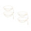 4St Vrouwen Verstelbare Body Chain Met Boho Stijl 4