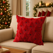PRETXORVE Décorations de Noël, Taie d'oreiller 45 x 45 cm pour canapé, dossier de canapé (chambre à coucher), Garniture non incluse