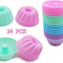 Pumpkin Silicone Baking Cups 24-Pack