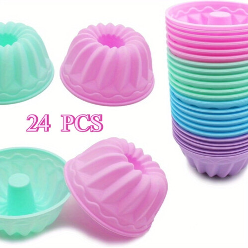 Pumpkin Silicone Baking Cups 24-Pack