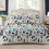 Reversible Boho Floral King Quilt Set with 2 Pillowcases 1