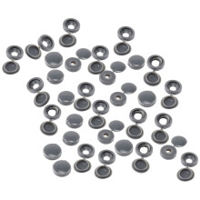 Cache-vis OUNONA pour meubles – Gris clair, lot de 120