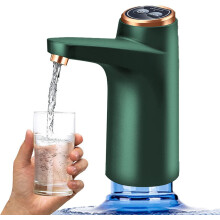 Pompe à eau pour bonbonne de 5 gallons, pompe à eau électrique sans fil, pompe à eau potable automatique, pompe rechargeable par USB pour bureau