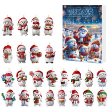 Herbruikbare adventskalender van 24 dagen met feestelijke deurtjes