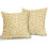 Fodere per cuscini floreali vintage, set da 2 pezzi, 45x45 cm, in lino 1