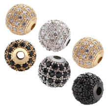 WORGEOUS6 piezas de cuentas sueltas de cobre, kits de suministros para joyería DIY para hacer hombre