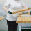 2Pcs Black Chef Pants Breathable Easy Wash Polyester-Cotton Workwear 7