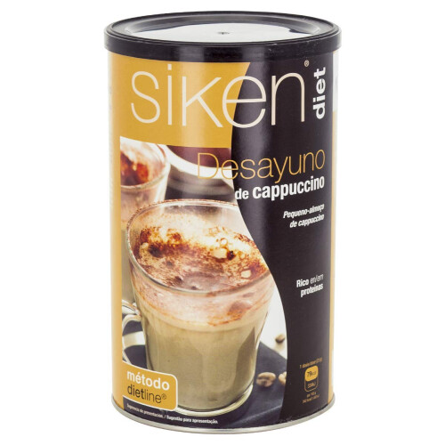 Siken Diet - Desayuno de Cappuccino, Bote de 400 g 1