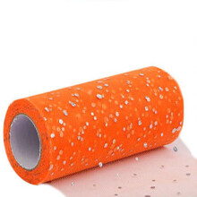 Role de panglică decorativă cu sclipici, 15 cm, 10 yarzi – pentru coroane, obiecte de artizanat DIY, ambalare brad de Crăciun și cutii