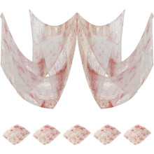 Toile de fond en gaze multicolore pour Halloween, 30 x 72 pouces