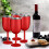 Copo térmico rosa para vinho, 300ml 4