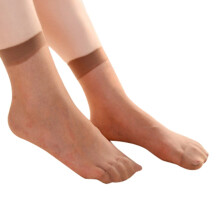 Calzini sopra la caviglia da donna, elasticizzati, corti, in seta, per ragazze, sottili, alla caviglia, Ultra10Stockings.