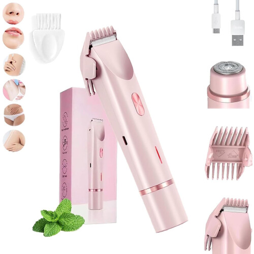 Dermave Trimmer2.0, 2-σε-1IPX7 Αδιάβροχο τρίμερ μπικίνι και προσώπου για υγρή/στεγνή χρήση με